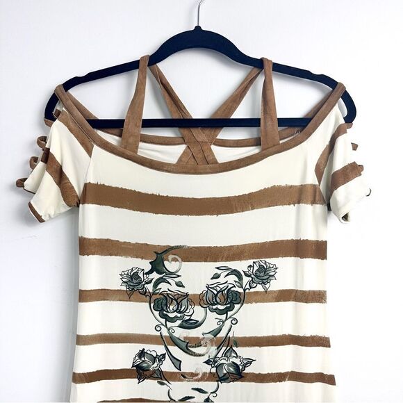 Save The Queen Striped Dress Sz large - Picture 2 of 16